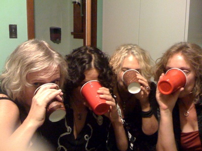 Blame Sally drinking after the show in Vancouver