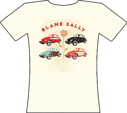 Blame Sally - White Beetle Tee